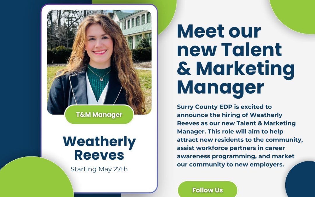 Surry EDP Hires New Talent and Marketing Manager