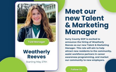 Surry EDP Hires New Talent and Marketing Manager